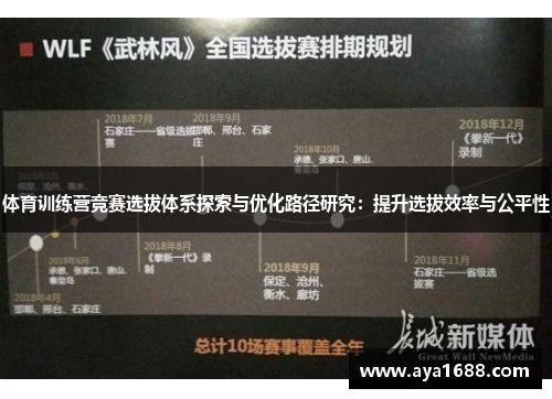 体育训练营竞赛选拔体系探索与优化路径研究：提升选拔效率与公平性
